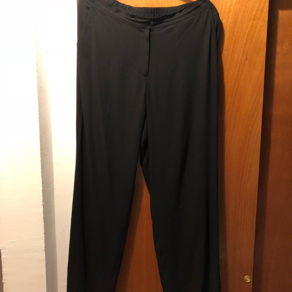 Silk Straight leg Trouser with Pockets